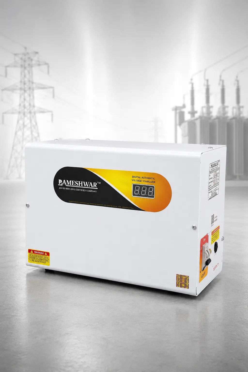 1 Phase Mainline Stabilizer manufacturer in India for complete home and office voltage protection.