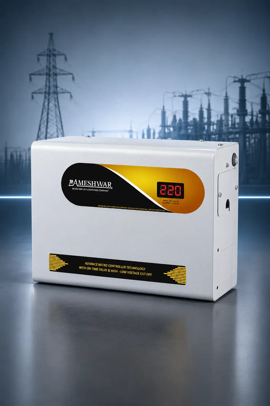 High performance single phase stabilizer for uninterrupted power supply and equipment safety.