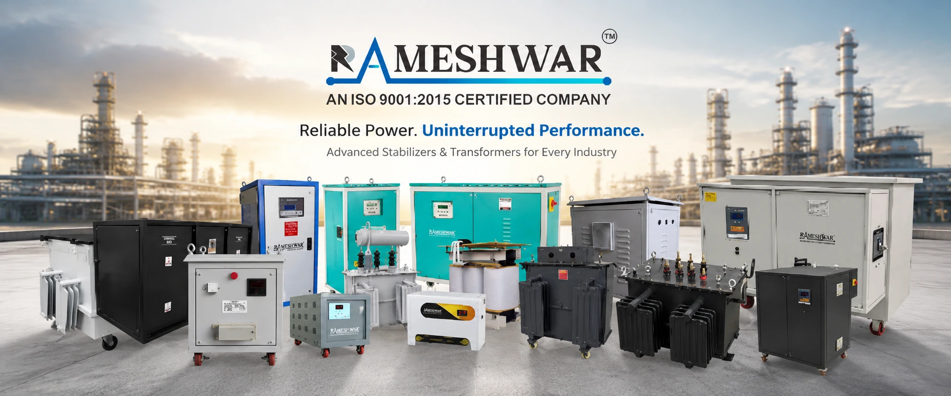 Manufacturer of servo stabilizers, isolation transformers, IGBT stabilizers, and power solutions for industries across India.